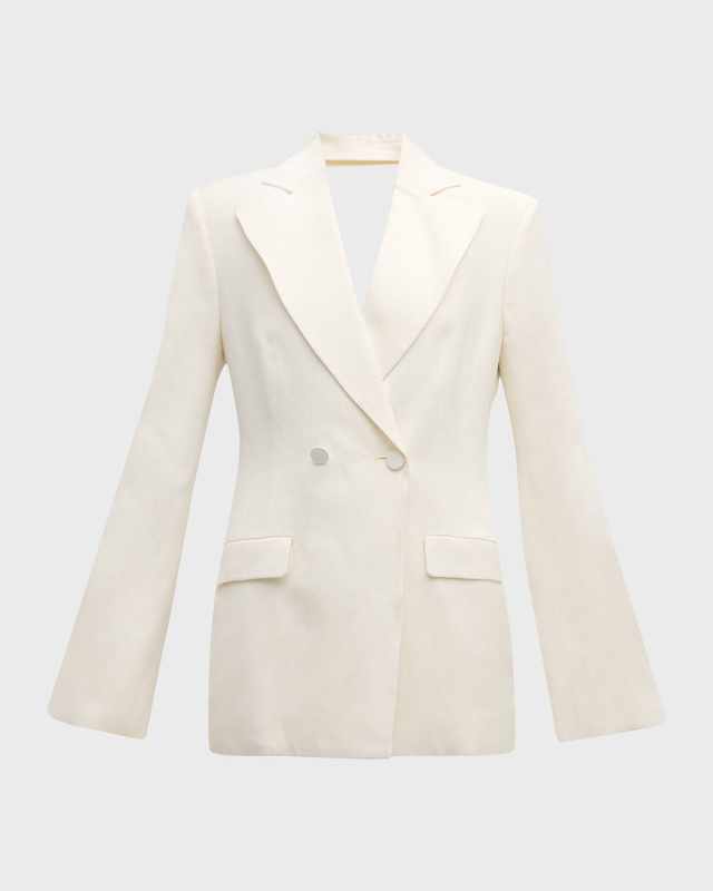 Double-Breasted Backless Jacket